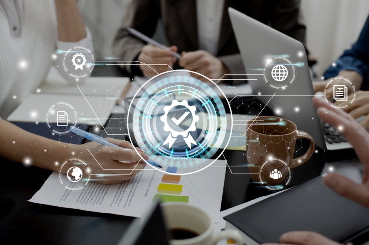 Technology network illustration